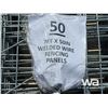 Image 4 : (50) 7 FT. X 50 IN. WELDED WIRE FENCING PANELS