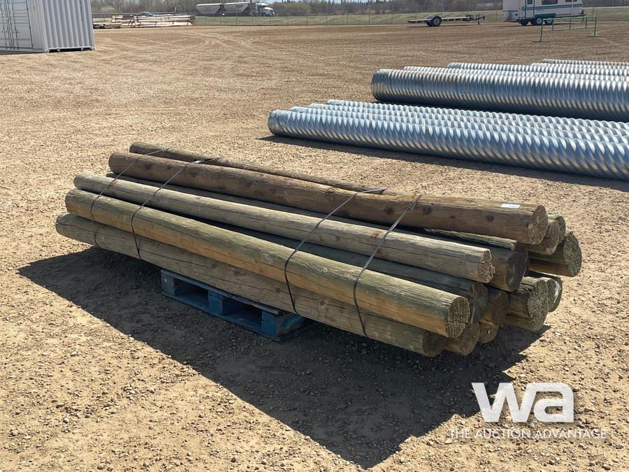 10 Ft Post (21) 10 FT. TREATED POSTS - Weaver Bros. Auctions Ltd.