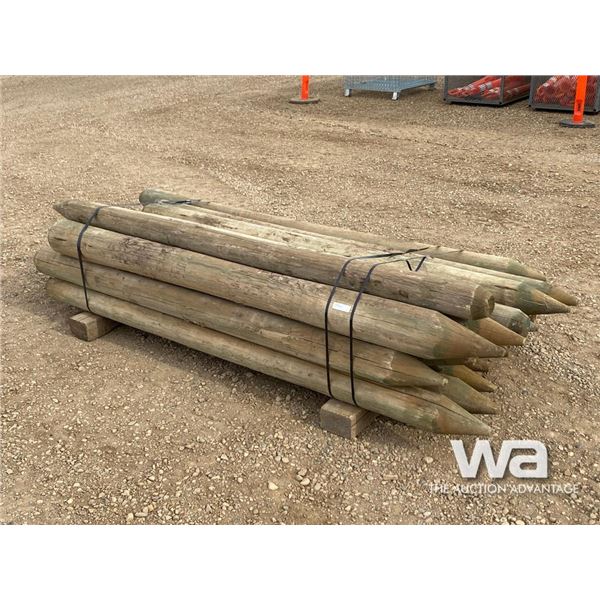 QTY OF 8 FT. FENCE POSTS