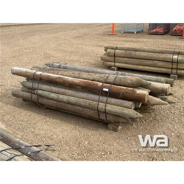 QTY OF 8 FT. FENCE POSTS