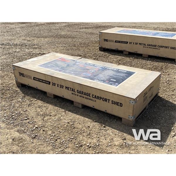 TMG 20 X 20 FT. METAL GARAGE CARPORT SHED