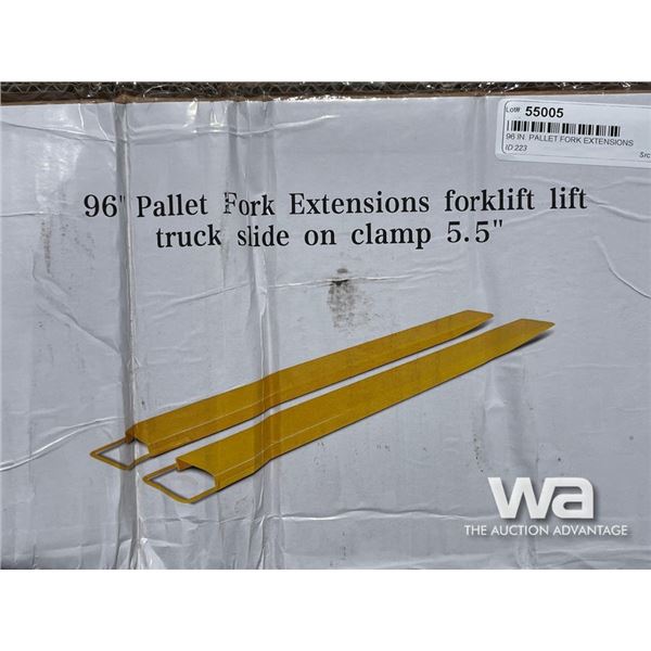 96 IN. PALLET FORK EXTENSIONS