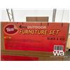 Image 2 : (4) PCS. OUTDOOR FURNITURE SET