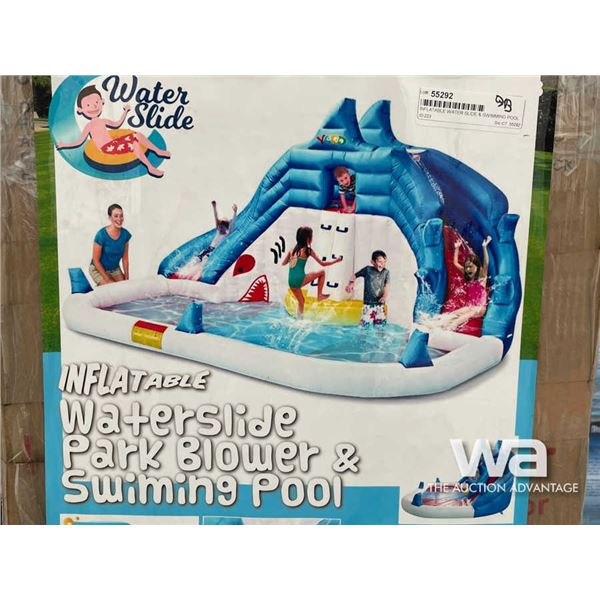 INFLATABLE WATER SLIDE & SWIMMING POOL