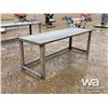 Image 2 : 7.5 FT. HEAVY DUTY STEEL WORK TABLE