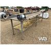 Image 2 : 30" X 12 FT. STEEL WORK BENCH W/ GRINDER & VISE