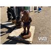 Image 2 : SASQUATCH LADY WOODEN CARVING