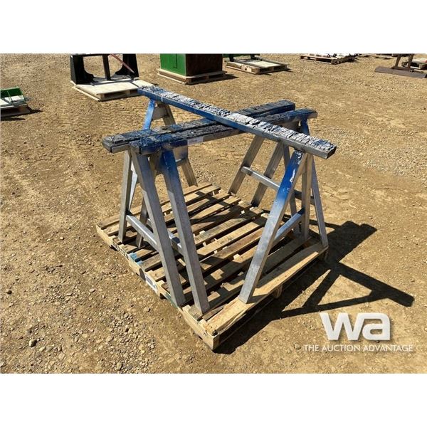 (3) ALUIMINUM SAWHORSES