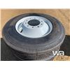Image 3 : (4) GRIZZLY 11R24.5 TRUCK TIRES ON STEEL RIMS