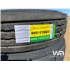 Image 4 : (4) GRIZZLY 11R24.5 TRUCK TIRES ON STEEL RIMS