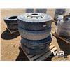 Image 1 : (4) 11R24.5 TRUCK TIRES & RIMS