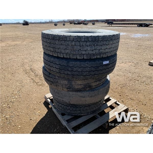 (5) 11R24.5 TRUCK TIRES