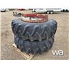Image 1 : 18.4 X 38 CLAMP ON DUAL TRACTOR TIRES