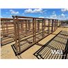 Image 2 : (2) FREESTANDING 6 X 24 FT. PANELS W/ 8 FT. GATE