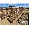 Image 2 : (2) FREESTANDING 6 X 24 FT. PANELS W/ 8 FT. GATE