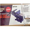 Image 2 : (2) 8" HD BENCH VISE, 50 TON BOTTLE JACK