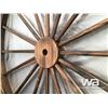 Image 3 : (5) WOODEN WHEELS