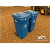 Image 2 : (2) BLUE RECYCLING BINS