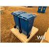 Image 3 : (2) BLUE RECYCLING BINS