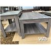 Image 4 : DISTRESSED GREY COFFEE TABLE SET