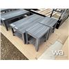 Image 2 : DISTRESSED GREY COFFEE TABLE SET