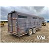 Image 3 : 1992 WY-LEE TANDEM STOCK TRAILER
