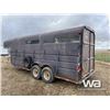 Image 4 : 1992 WY-LEE TANDEM STOCK TRAILER