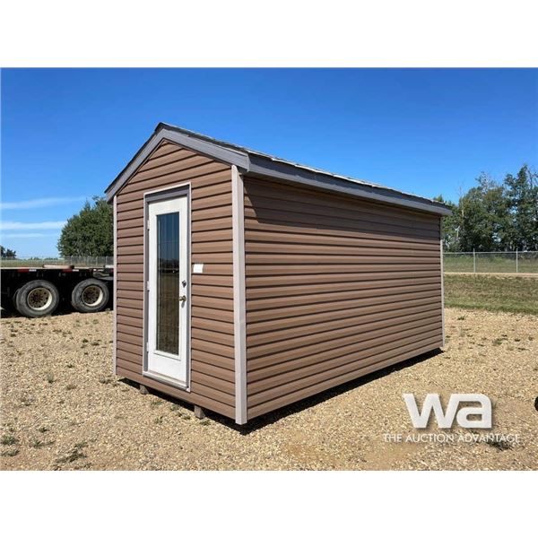 8 X 16 FT. BROWN UTILITY SHED