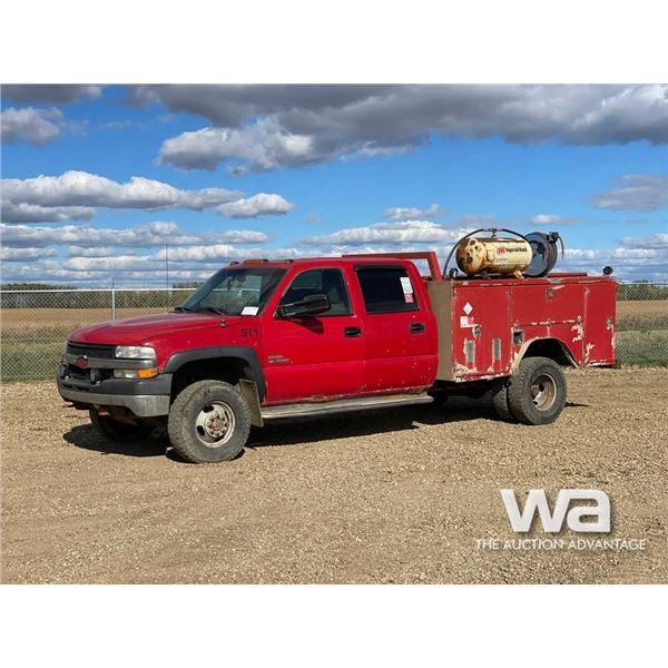 2002 CHEVROLET 3500HD CREW CAB MECHANICS TRUCK