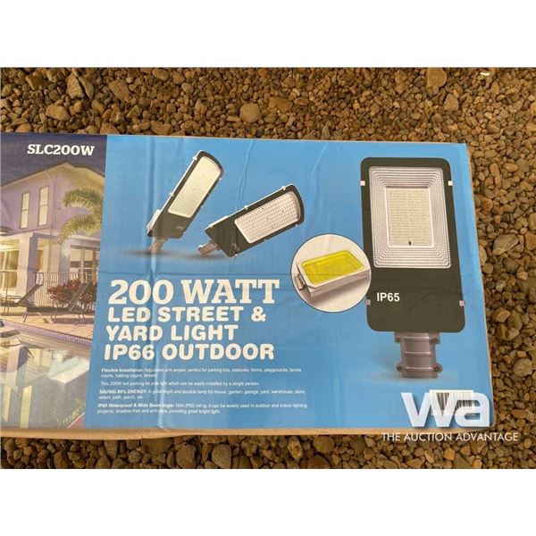 (2) 200 WATT LED STREET & YARD LIGHT