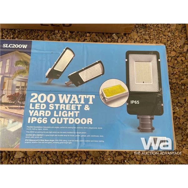 (2) 200 WATT LED STREET/YARD LAMP