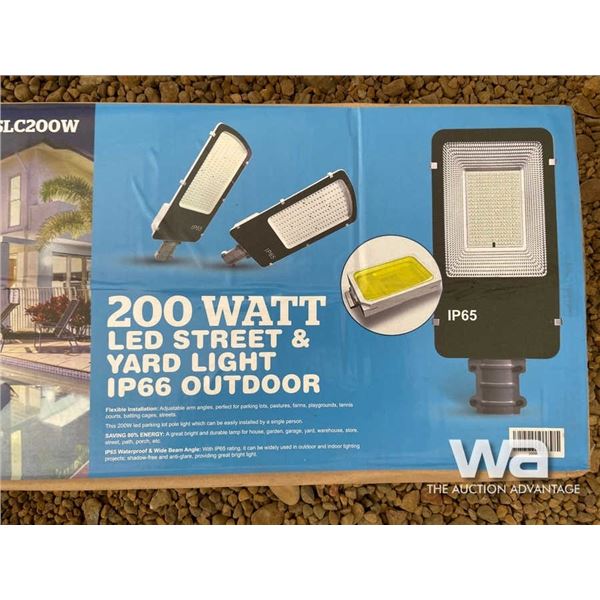 (2) 200 WATT LED STREET/YARD LAMP