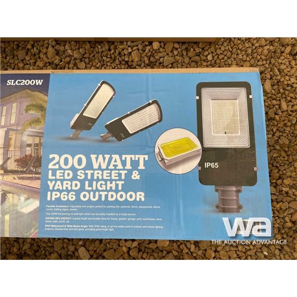 (2) 200 WATT LED STREET/YARD LAMP