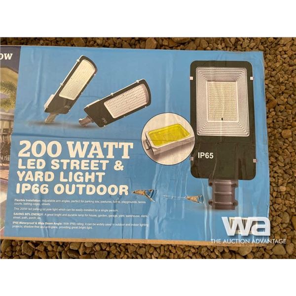 (2) 200 WATT LED STREET/YARD LAMP
