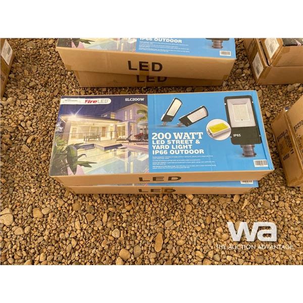 (2) 200 WATT LED STREET/YARD LAMP