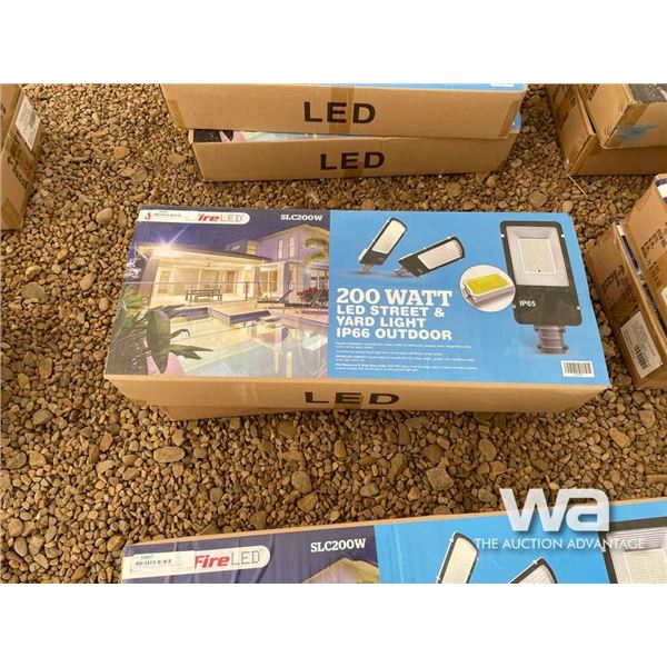 (2) 200 WATT LED STREET/YARD LAMP