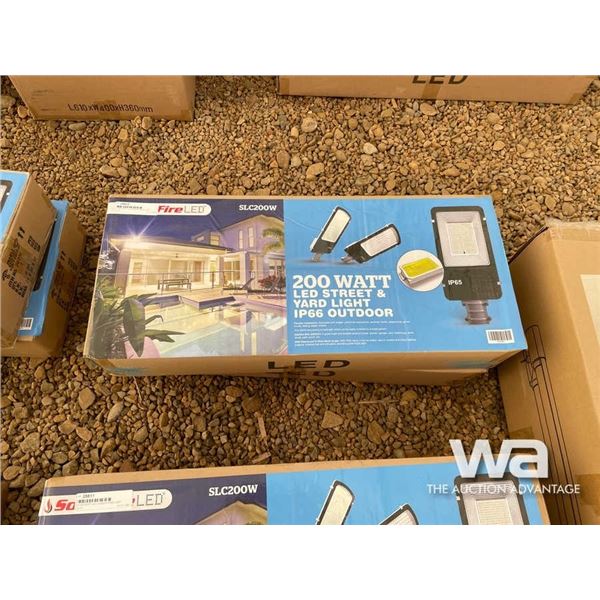 (2) 200 WATT LED STREET/YARD LAMP