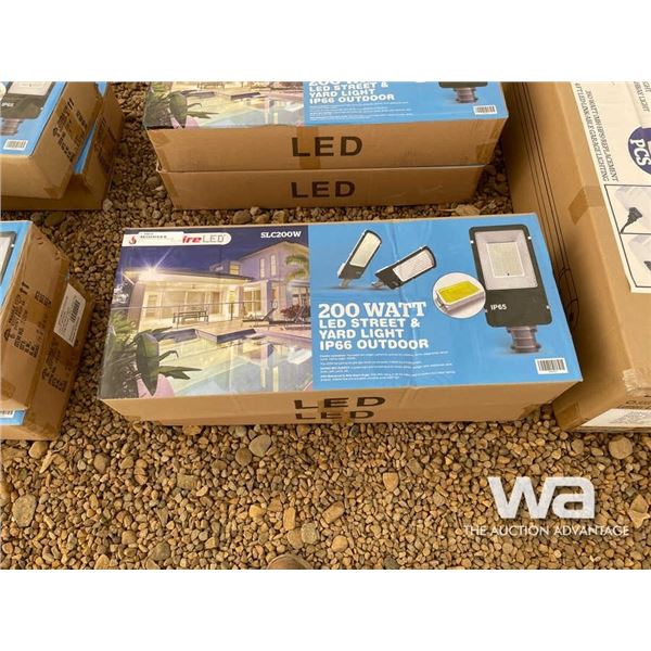 (2) 200 WATT LED STREET/YARD LAMP