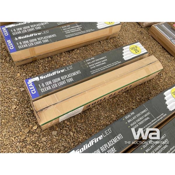 (50) T-8 18W CLEAR TUBE LIGHTS