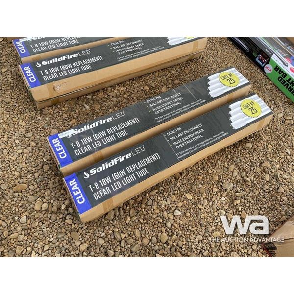 (50) T-8 18W CLEAR TUBE LIGHTS