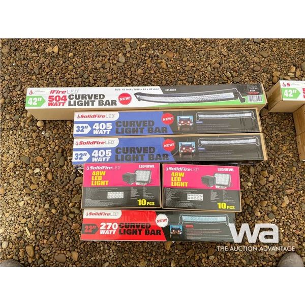 (4) LED LIGHT BARS & (20) CUBE LIGHTS