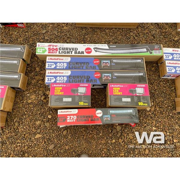 (4) LED LIGHT BARS & (20) CUBE LIGHTS