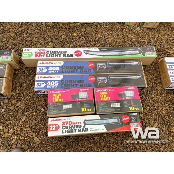 (4) LED LIGHT BARS & (20) CUBE LIGHTS