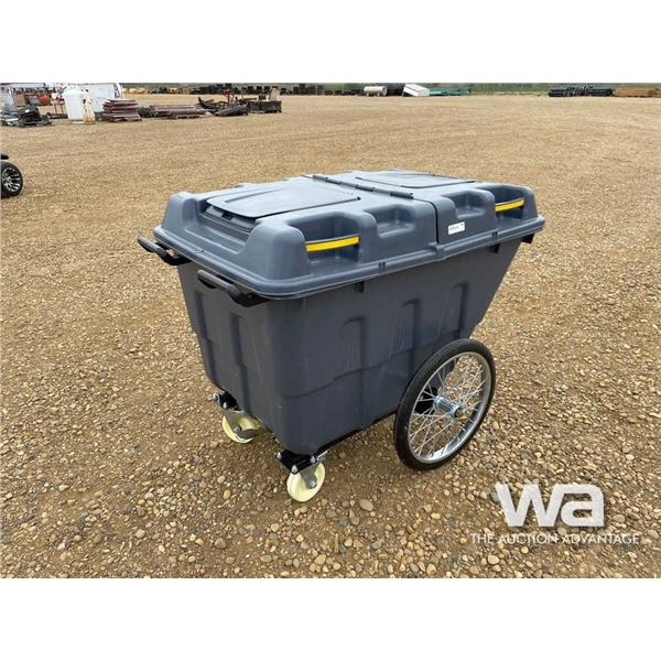GREY WHEELED RECYCLE BIN