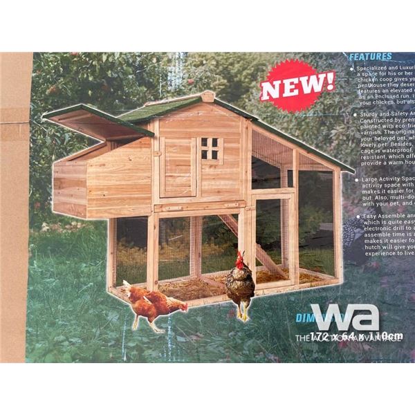 (UNUSED) WOODEN CHICKEN COOP