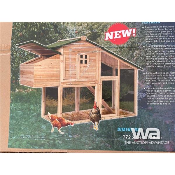 (UNUSED) WOODEN CHICKEN COOP