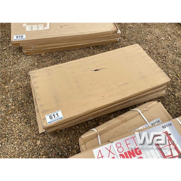 (3) STORAGE SHELVES