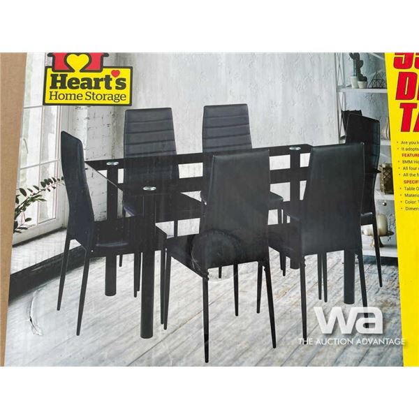 55" GLASS DINING ROOM TABLE