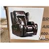 Image 1 : BROWN LEATHER RECLINING CHAIR