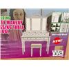 Image 1 : (UNUSED) TRI FOLDING VANITY DRESSING TABLE/W STOOL